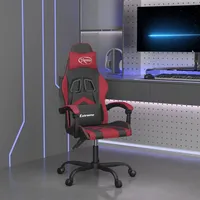 VidaXL Gaming Chair Schwarz und Weinrot Kunstleder (20525)