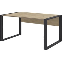 Röhr-Bush röhr direct.office Schreibtisch hickory rechteckig, Kufen-Gestell grau 150,0