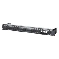 Metz Connect Keystone 19 Zoll Modulträger 1HE 24 Port