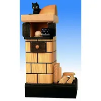KWO Kachelräucherofen natur mit Holz 21cm