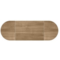 Hammerbacher Konferenztisch nussbaum oval, Rundrohr chrom, 280,0 x 80,0