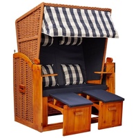 Intergrill Strandschönheiten Brigitte Ostsee Strandkorb | 2-Sitzer Vollholzfront inkl.