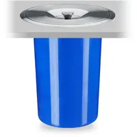 Relaxdays Einbaumülleimer 8 l Blau