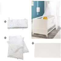 Roba Babybett weiß inkl. Komplettset sternenzauber