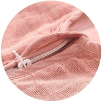 Alvi Mull-Schlafsack uni pink, 110 cm