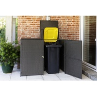 Merxx Mülltonnenbox für 2 Tonnen 153 x 75,5 x