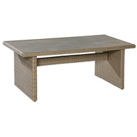 Merxx Gartentisch 200 x 100 cm Aluminium Kunststoffgeflecht