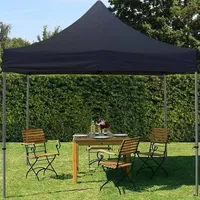 TOOLPORT Faltpavillon 3 x 3 m schwarz 582540