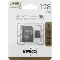 Verico 128GB microSD C10 UHS-1 Speicherkarte 128 GB,