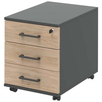 Röhr-Bush röhr Rollcontainer hickory 3 Auszüge 42,5 x 50,0