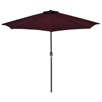 VidaXL Balkon-Sonnenschirm 270 x 135 cm bordeauxrot
