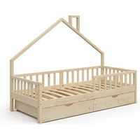 VitaliSpa Hausbett Noemi 90x200cm Schubladen