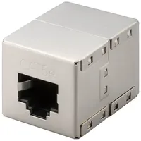 Goobay Modularkupplung Cat 5e 2 x RJ45-Buchse geschirmt