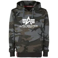 Alpha Industries Basic Camo Kapuzenpullover Black Camo L