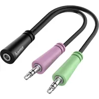 Hama Adapter 3,5mm Klinken-Buchse auf 2x 3,5mm Klinken-Stecker 15,0m