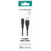 Vivanco Männlich Gerade Lightning auf USB A 2,5 m