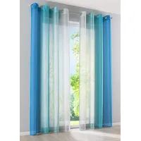 Gardinenbox 2er Pack Gardinen Vertikal Farbverlauf Druck Transparent »Modena«