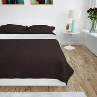VidaXL Zweiseitige Tagesdecke Gesteppt 230 x 260 cm Creme