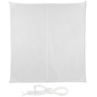 Relaxdays Sonnensegel quadratisch weiß 3,0 x 3,0 m