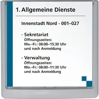Durable Türschild Click Sign 14,9 x 14,85 cm Weiß