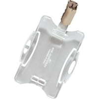 Durable Ausweishalter mit Clip für 1 Betriebs-/ Sicherheitsausweis