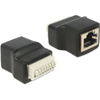DeLock 65527 RJ45 Buchse Schwarz, Silber