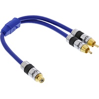 InLine Cinch-Y-Kabel Cinch-Buchse - 2x Cinch-Stecker 0,25m