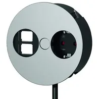 Bachmann Steckdoseneinheit TWIST sw 1xSchutz.,2xKeystone 931.001