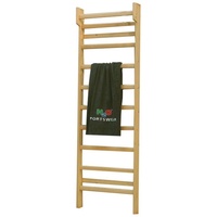 Dynamic24 Holz Kletterwand 225x70cm Kinderzimmer Sport Sprossenwand Turnwand Wandleiter