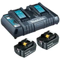 Makita Power Source Kit Li 18V 2x 4Ah Akkus