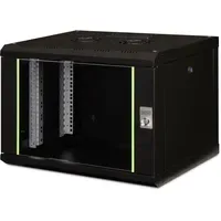 Digitus 7HE 19"-Wandgehäuse Unique Serie RAL 9005 schwarz