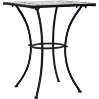 VidaXL Mosaik-Bistrotisch Blau und Weiß 60 cm Keramik