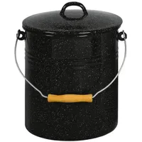 Krüger Nostalgie Mülleimer 10 l Schwarz