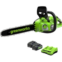 Greenworks 48V(2x24V) Akku Kettensäge mit bürstenlosem Motor, 14 Zoll