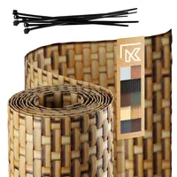 Kadax Zaunband aus Technorattan, Sandig, 19 x 25 cm