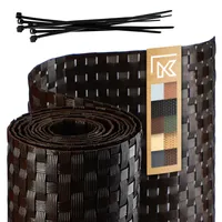 Kadax Zaunband aus Technorattan, Dunkelbraun, 19 x 25 cm
