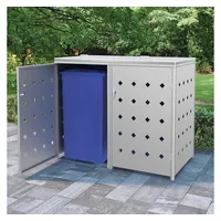 VidaXL Mülltonnenbox für 2 Tonnen 138 x 77,5 x