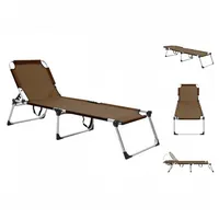 VidaXL Senioren-Sonnenliege 210 x 70 x 39,5 cm braun