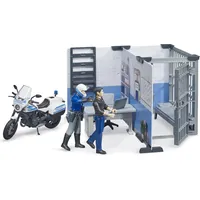Bruder 62732 bworld Polizeistation mit Polizeimotorrad