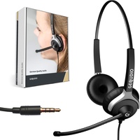 GEQUDIO Headset (2-Ohr) mit 3,5mm Klinke