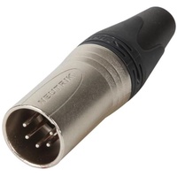 Neutrik NC5MXX XLR-Steckverbinder Stecker, gerade Polzahl: 5 Silber