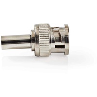 Nedis BNC-Stecker - Gerade - Vernickelt - 50 Ohm