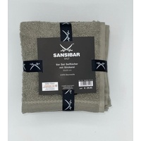 Sansibar Seiftuch 30 x 30 cm braun 6 St.