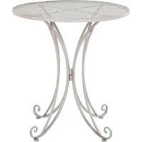 Beliani Cilento Gartentisch Ø 71 x 75 cm Grau