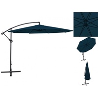 VidaXL Freiarm-Sonnenschirm Ø 350 cm blau