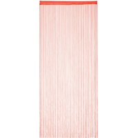 Relaxdays Fadenvorhang Tunneldurchzug 90 x 245 cm rot