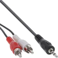 InLine Audiokabel 2x Cinch-Stecker - 3,5mm Klinken-Stecker 10m (89936)