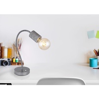 GLOBO Tischlampe Freddy 1-flammig Silber 260 x 140 x