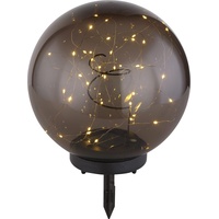 GLOBO Solarleuchte Kunststoff kugelförmig 25 x 36 cm