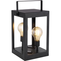 GLOBO LED Solarlaterne 14 x 28 cm schwarz